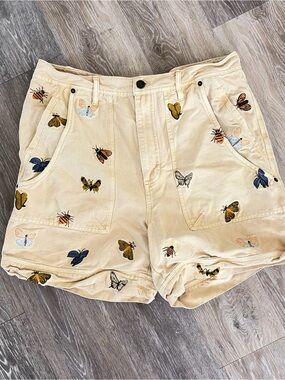 Free People We The Free Milo Garden Party Embroidered insect Shorts